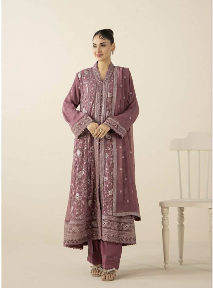 Adan Libas chiffon gown lila- 3delig