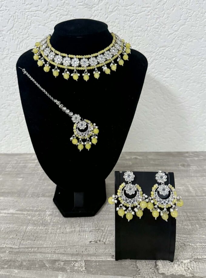 Sieradenset 1036- zilver met geel