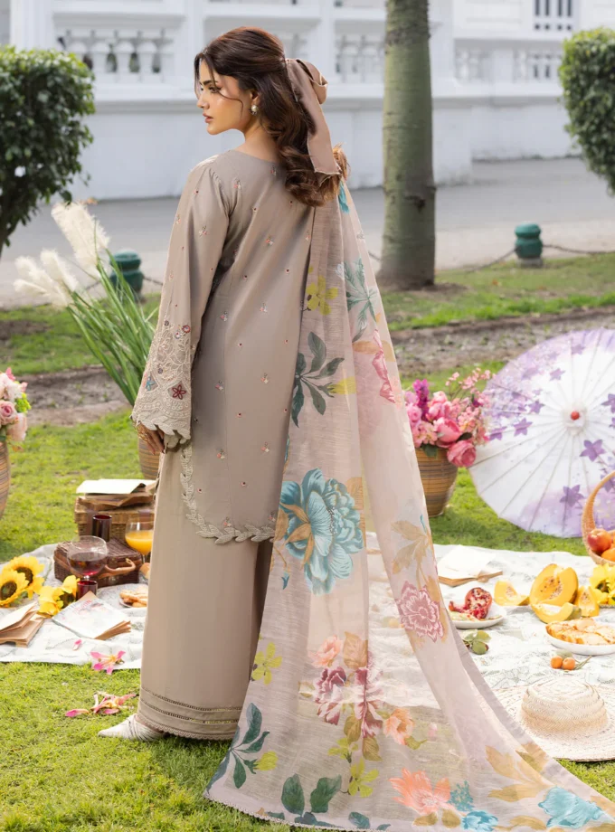 Zarqun fancy lawn suit - 1617