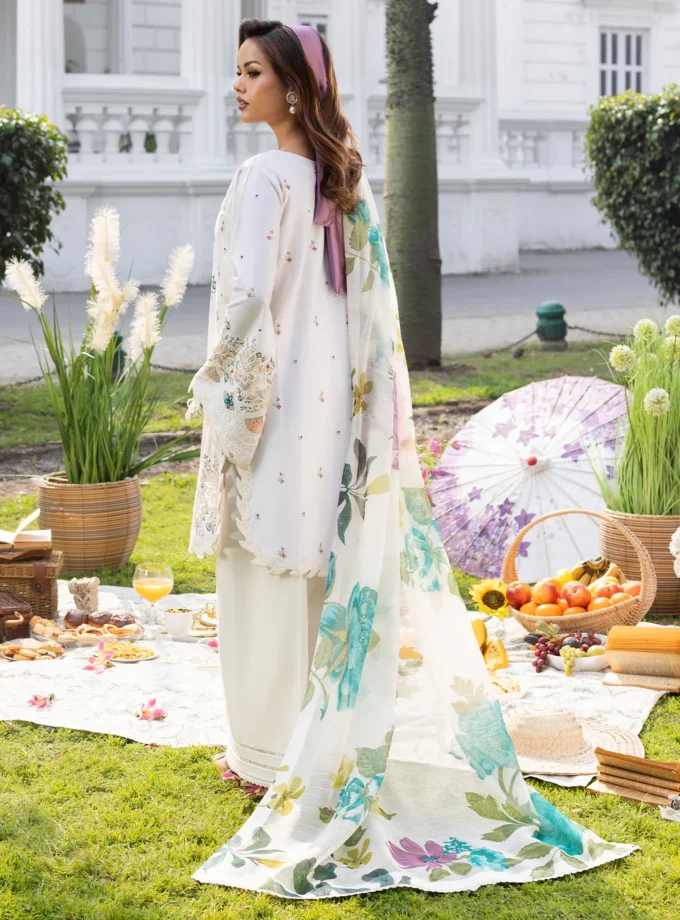 Zarqun fancy lawn suit - 1611