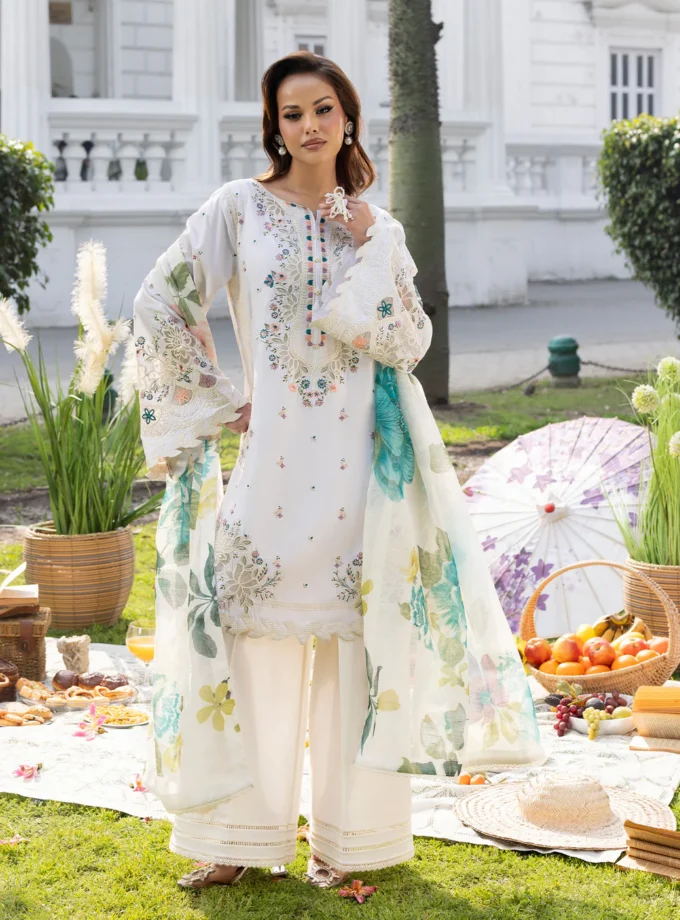 Zarqun fancy lawn suit - 1611