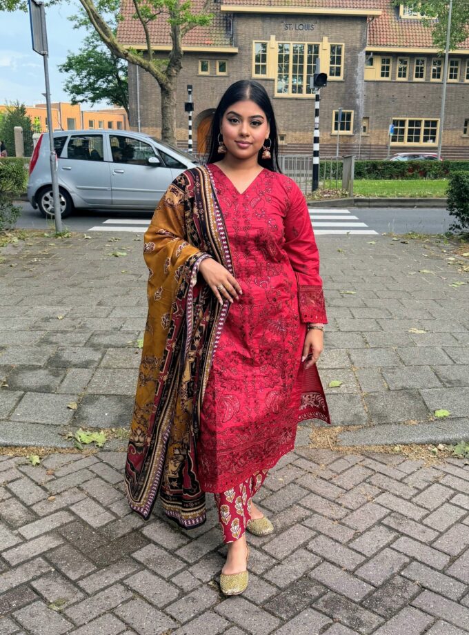 Johra lawn suit met lawn dupatta - Maira