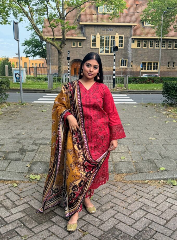 Johra lawn suit met lawn dupatta - Maira