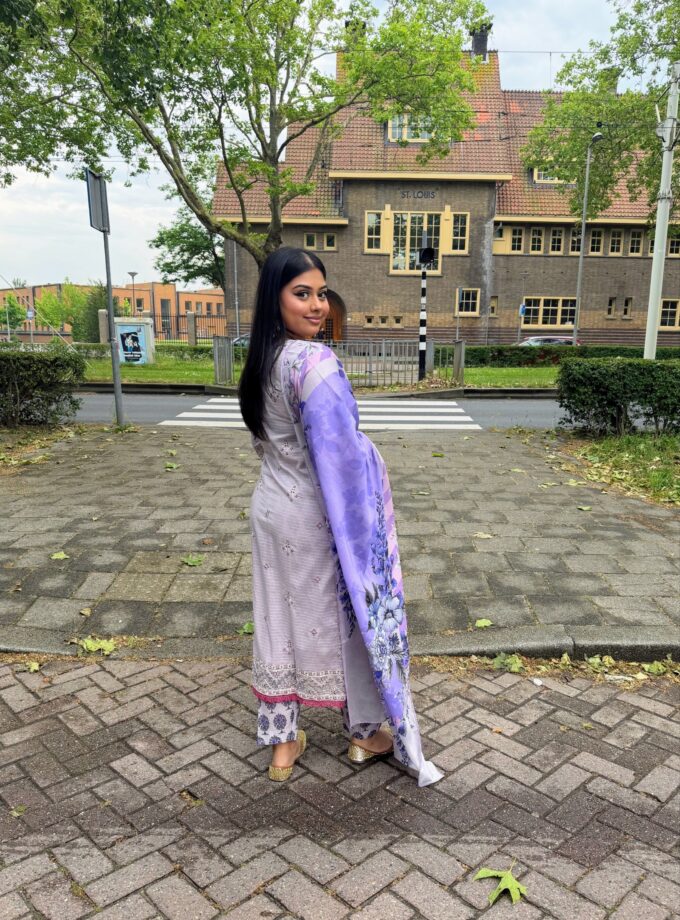 Johra lawn suit met lawn dupatta - Salma