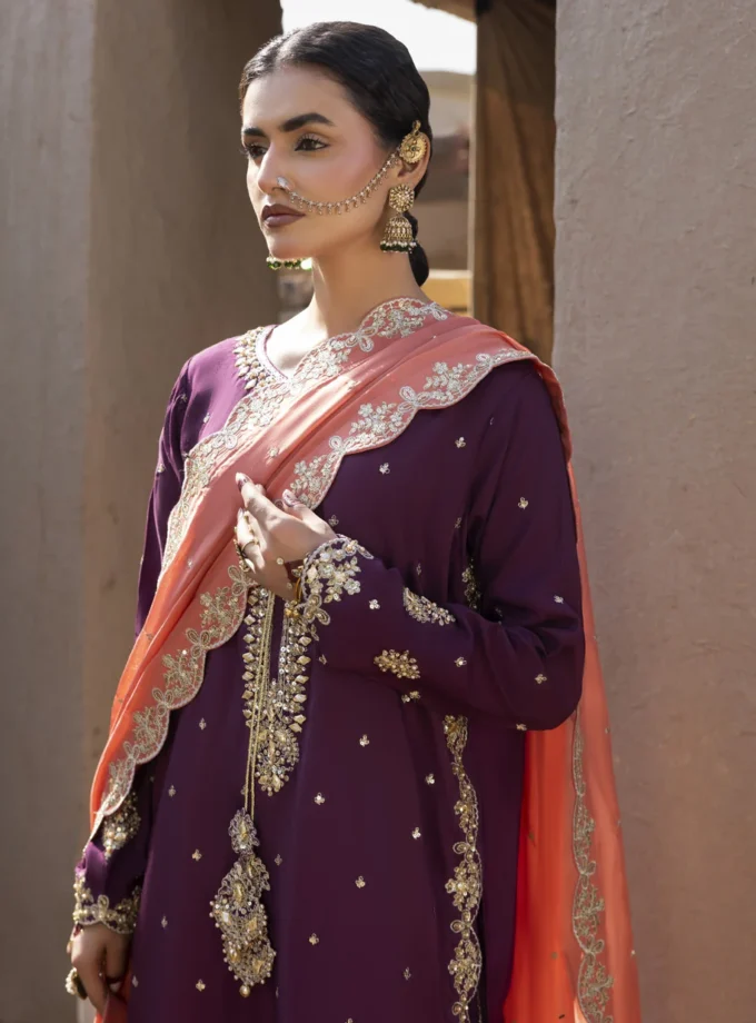 Zarqun raw silk plazzo 1354- 3 delig