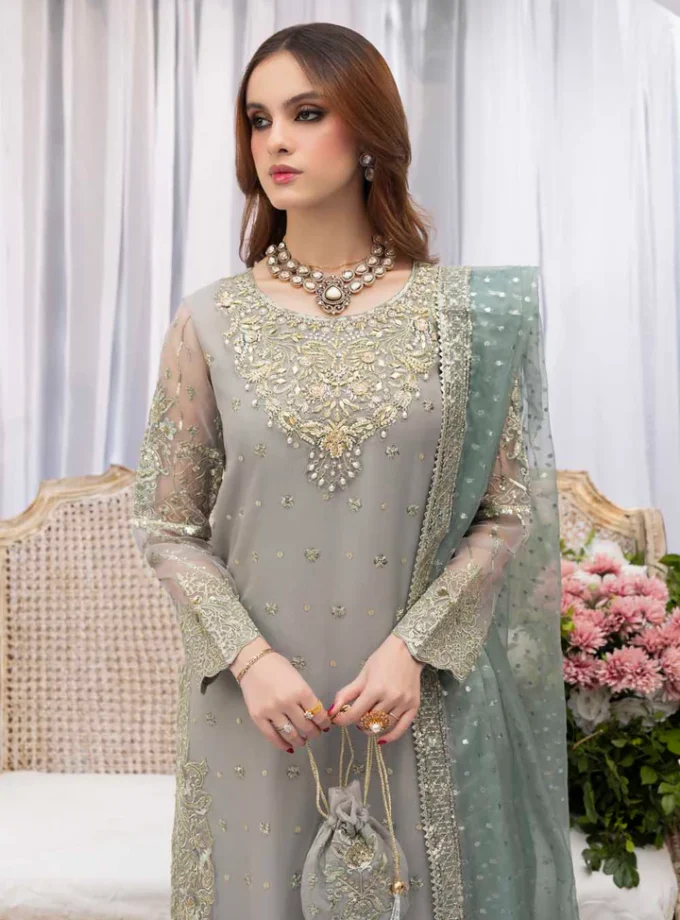 Zahra Rubab raw silk 1346- 4 delig