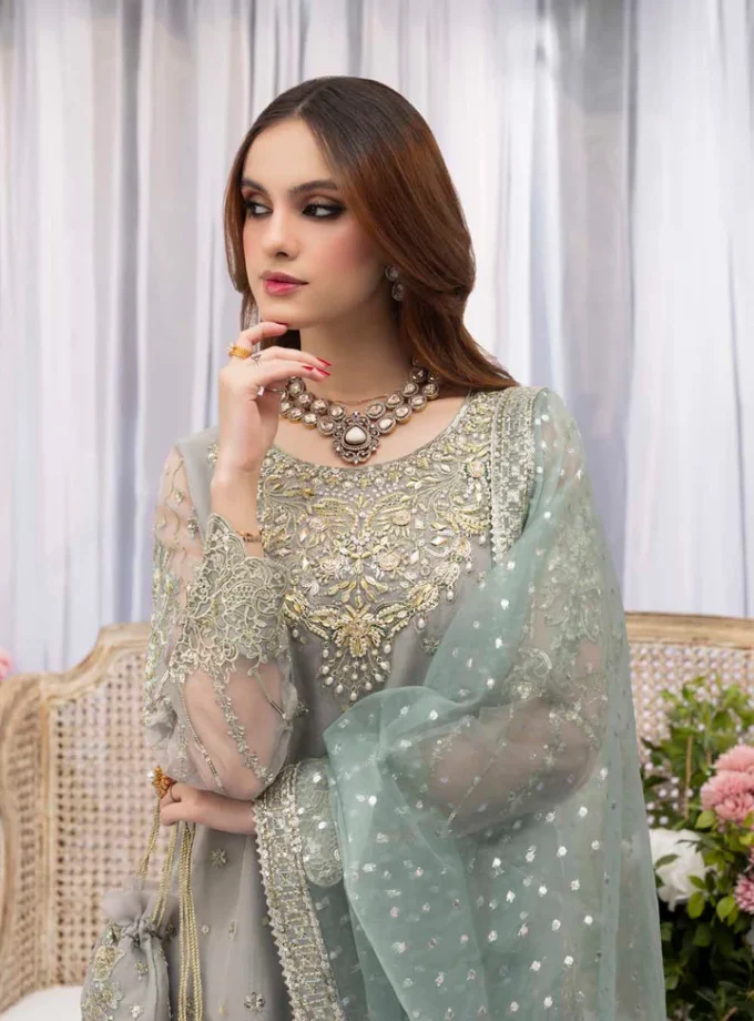Zahra Rubab raw silk 1346- 4 delig