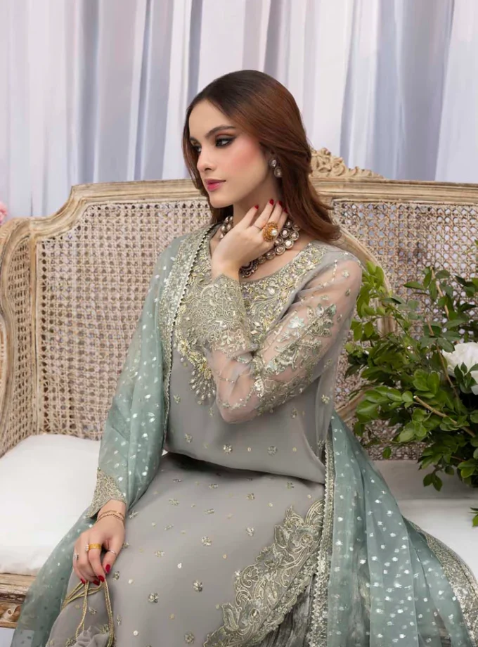 Zahra Rubab raw silk 1346- 4 delig