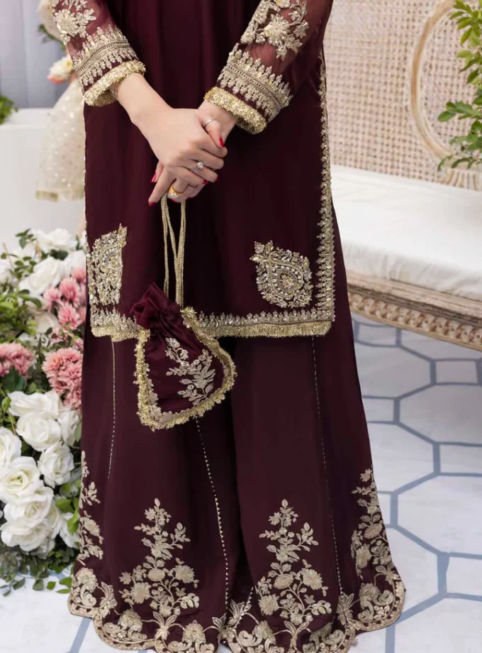 Zahra Rubab raw silk 1345- 4 delig