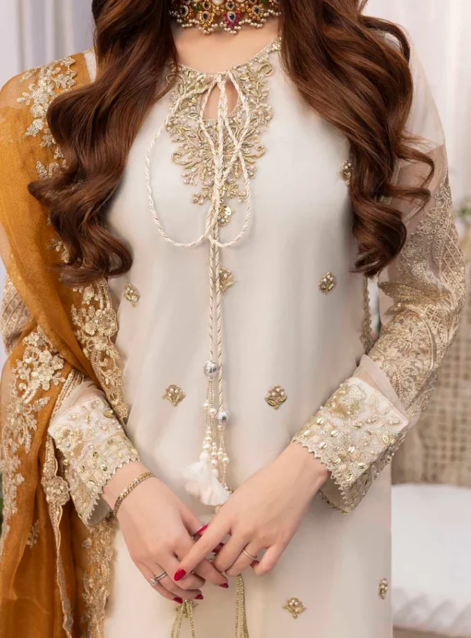 Zahra Rubab raw silk 1344- 4 delig