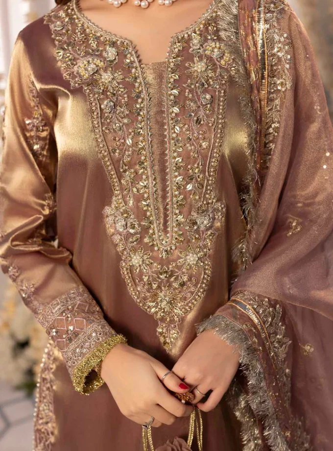 Zahra Rubab raw silk 1342- 4 delig