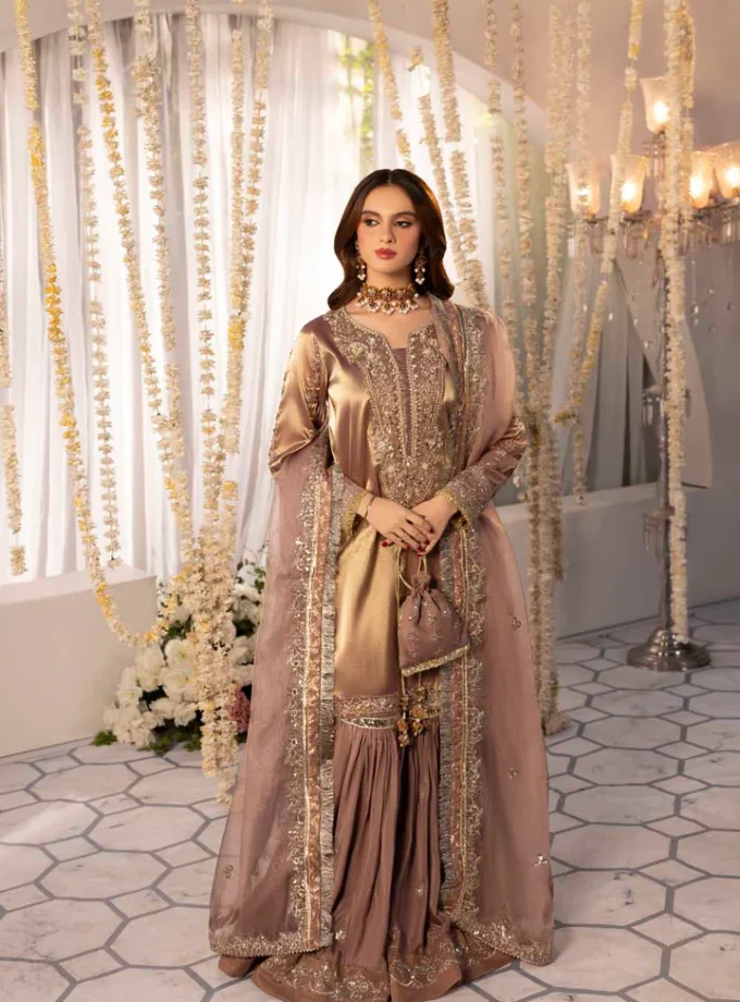 Zahra Rubab raw silk 1342- 4 delig - Medium