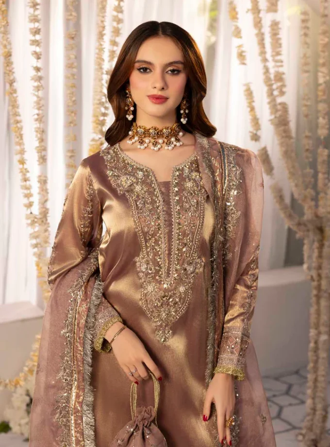 Zahra Rubab raw silk 1342- 4 delig