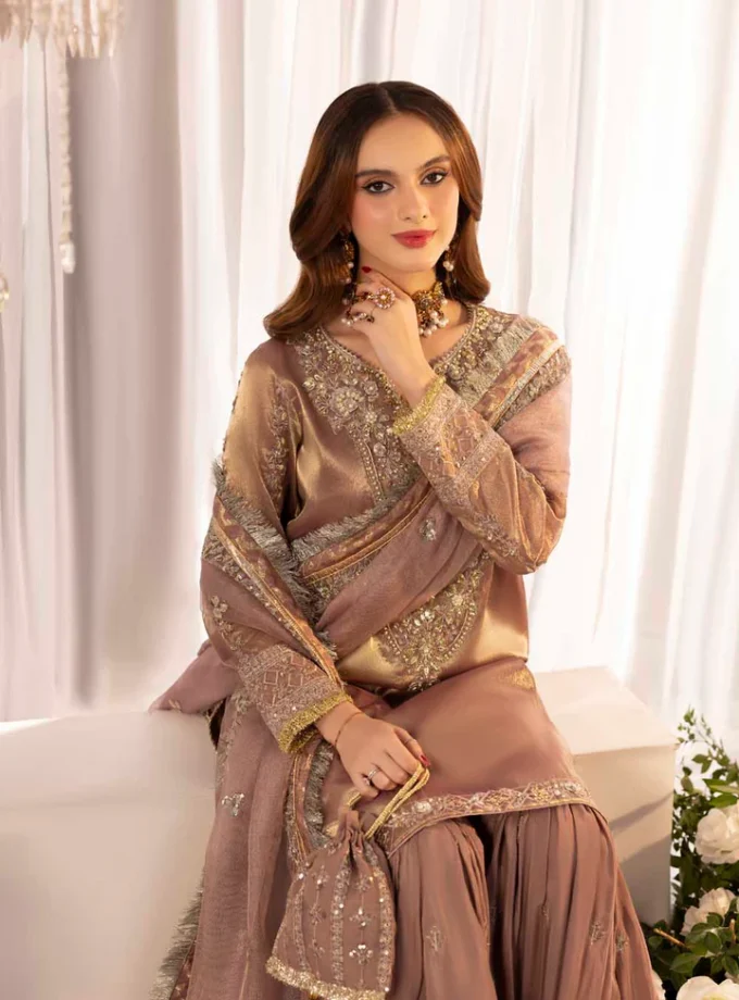 Zahra Rubab raw silk 1342- 4 delig