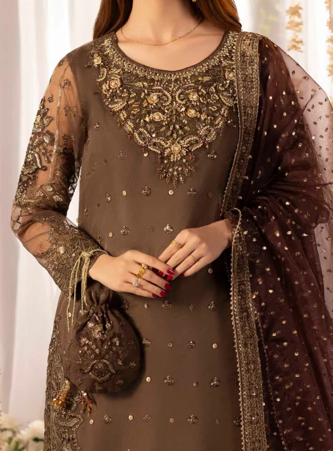 Zahra Rubab raw silk 1347- 4 delig