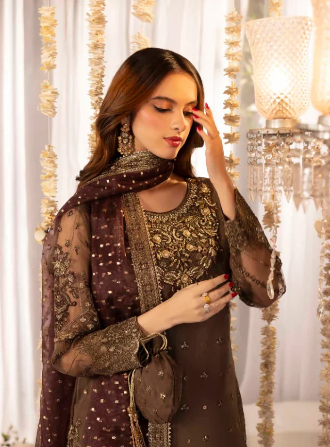 Zahra Rubab raw silk 1347- 4 delig