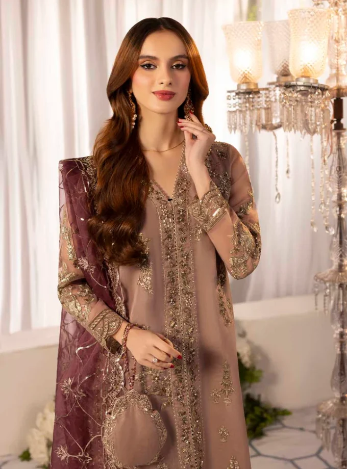 Zahra Rubab raw silk 1343- 4 delig