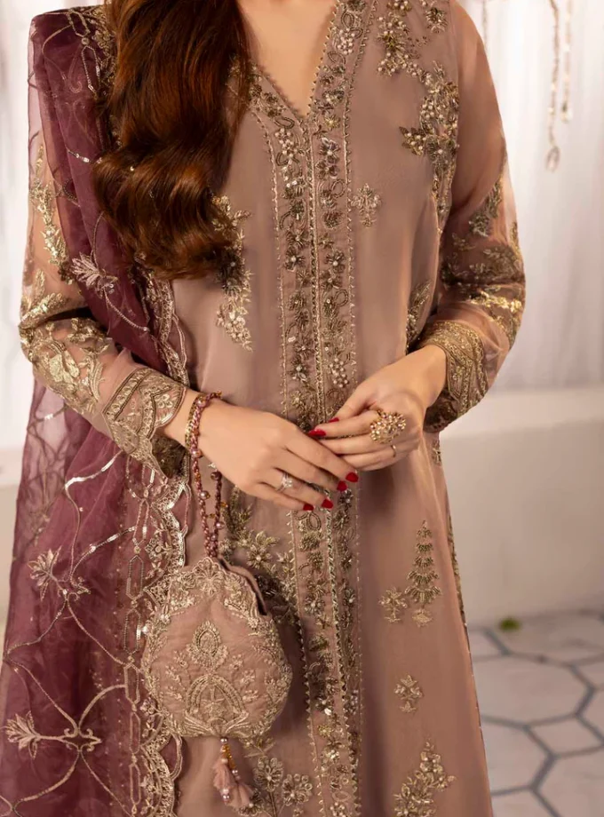 Zahra Rubab raw silk 1343- 4 delig