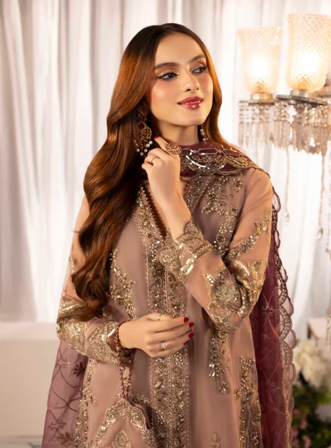 Zahra Rubab raw silk 1343- 4 delig