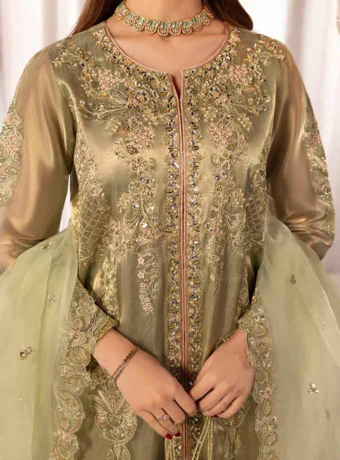 Zahra Rubab raw silk 1349- 4 delig