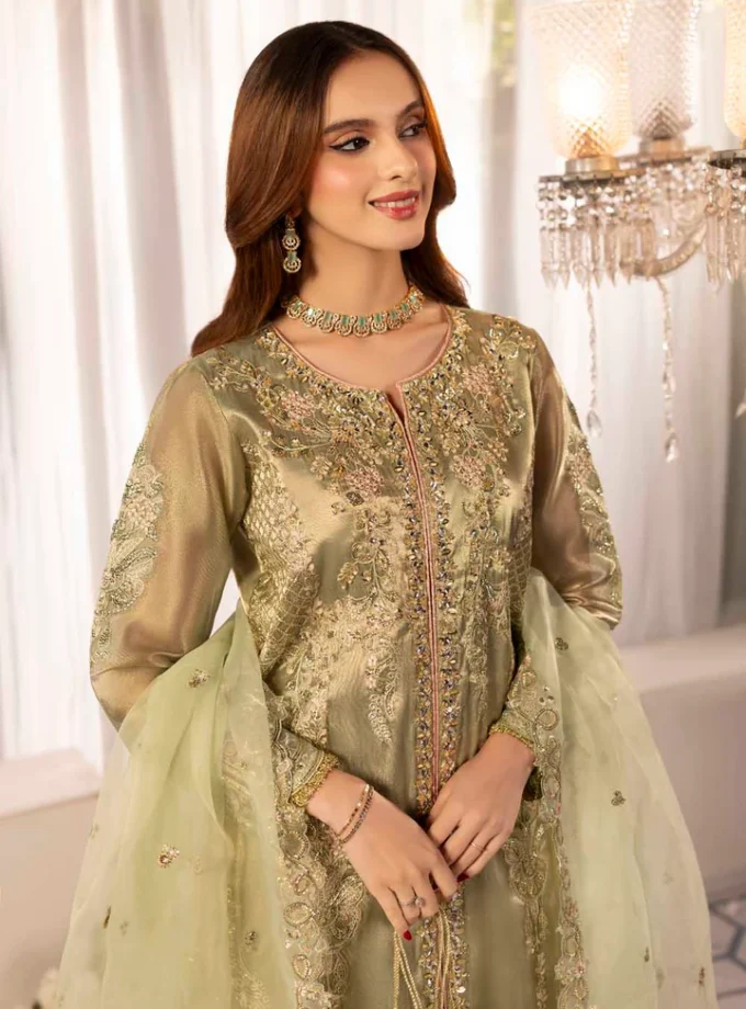 Zahra Rubab raw silk 1349- 4 delig
