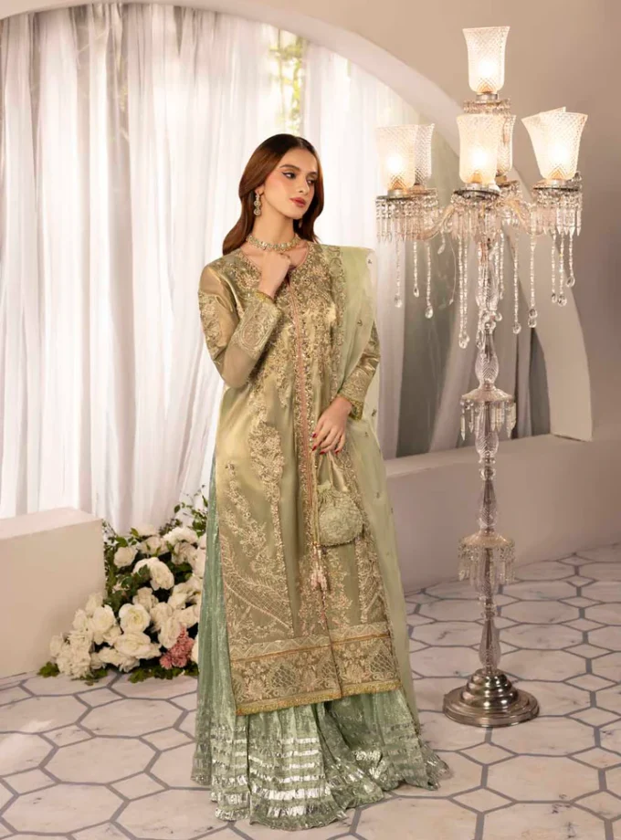 Zahra Rubab raw silk 1349- 4 delig