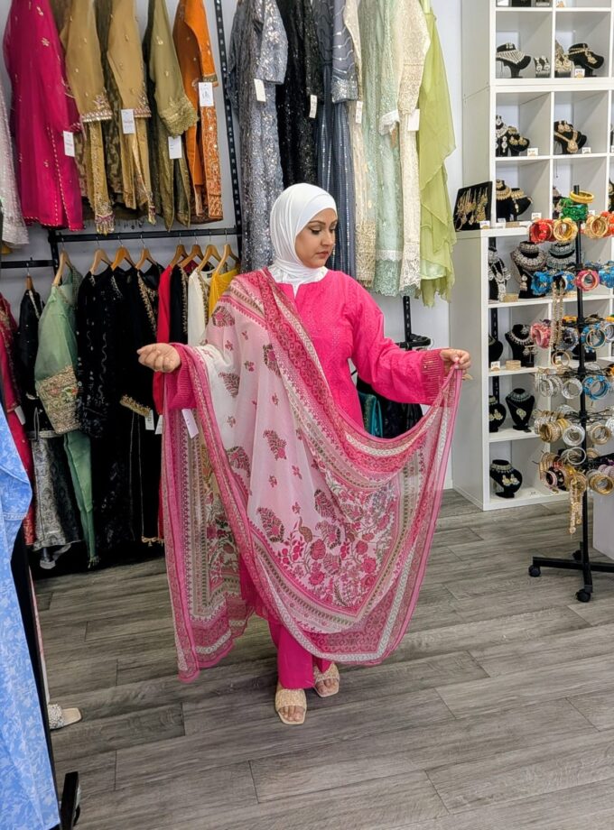 Zellbury lawn chikankari 3 delig – Daaniya