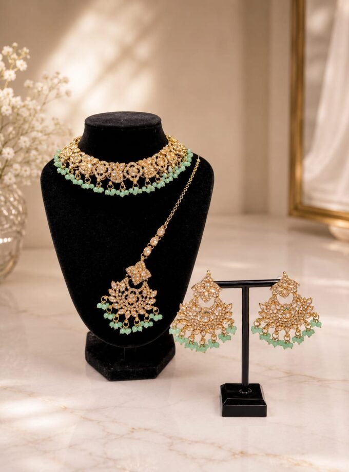 Sieradenset 2055- Mint met goud