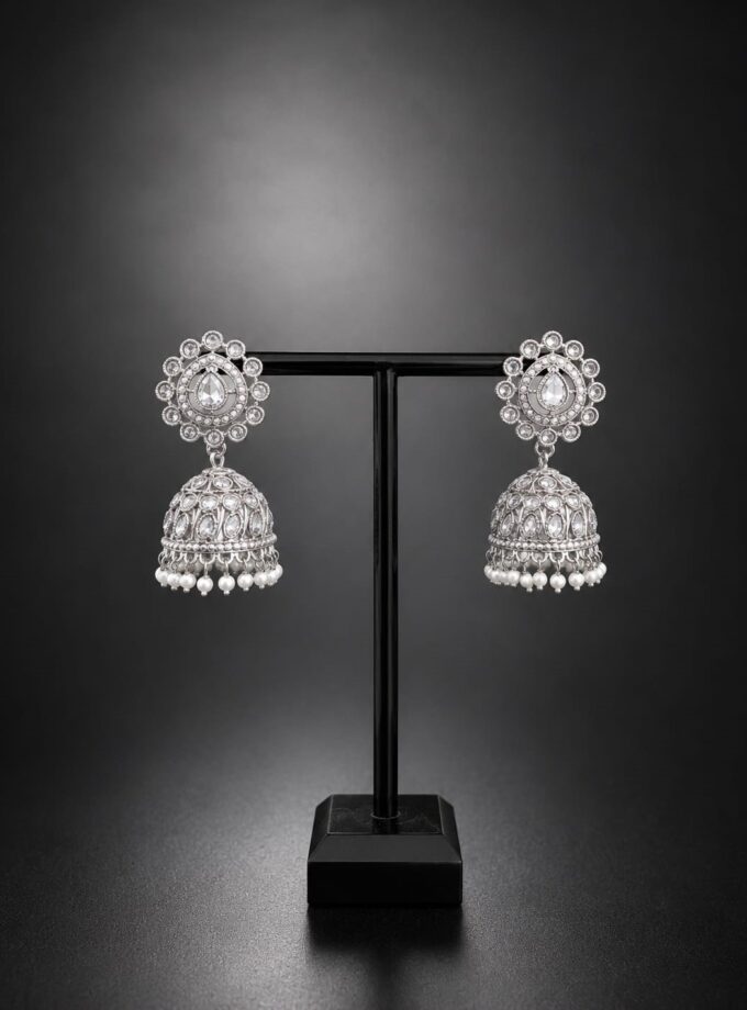 Jhumka - zilver 001