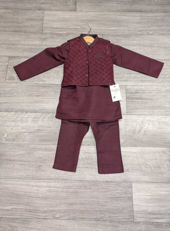 Shalwaar kameez met waistcoat maat 80/86 artikel 11920