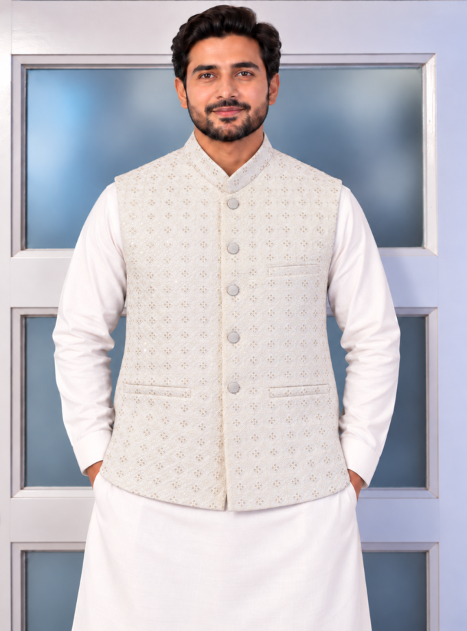 Waistcoat offwhite- 1332