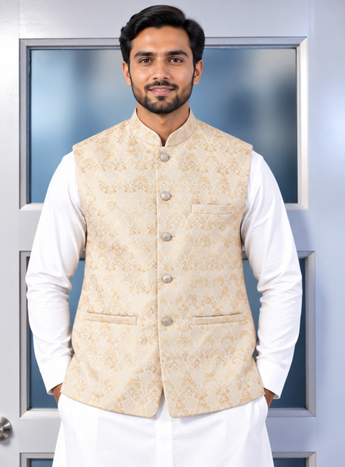 Waistcoat ivoor- 1353 alleen smal