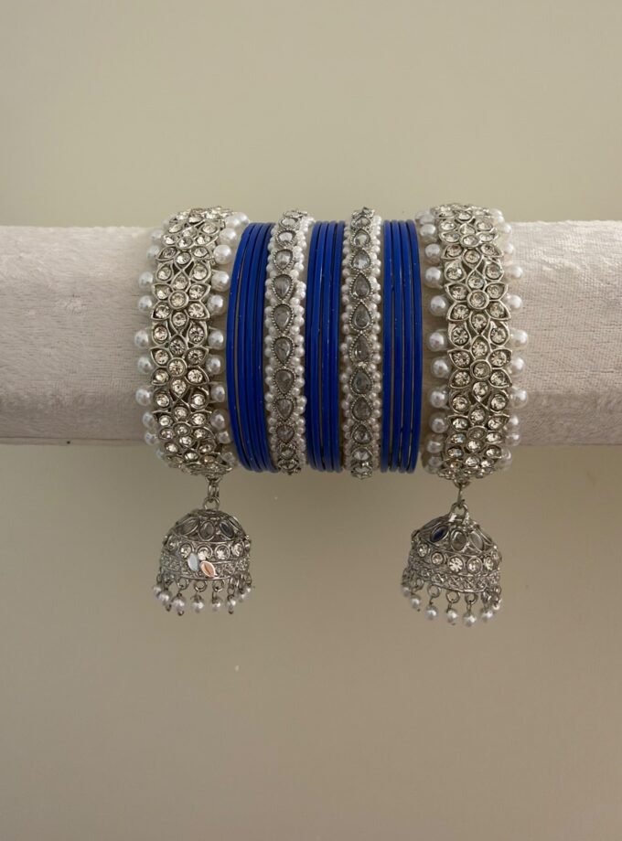 Chooriyaan set - royal blue 1616