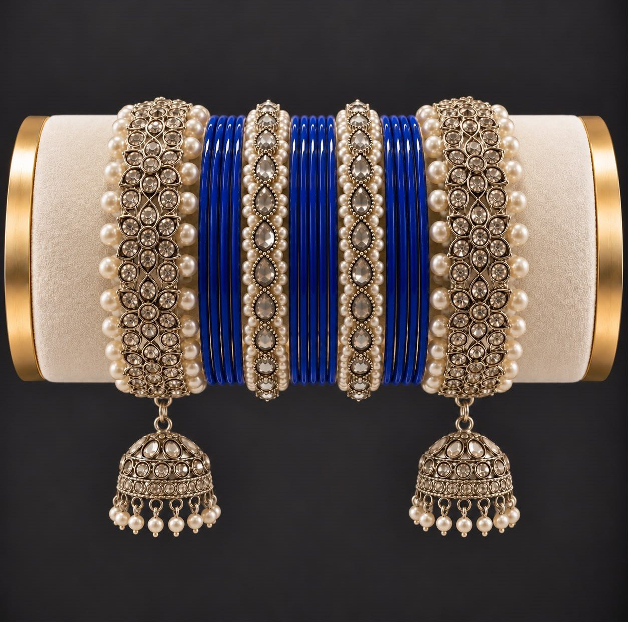 Chooriyaan set - royal blue 1617