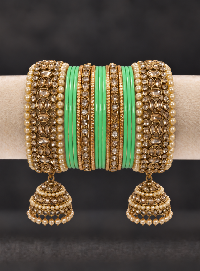 Chooriyaan set - Mintgroen 1643