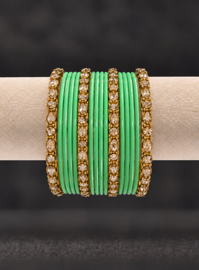 Chooriyaan set - mintgroen 1640