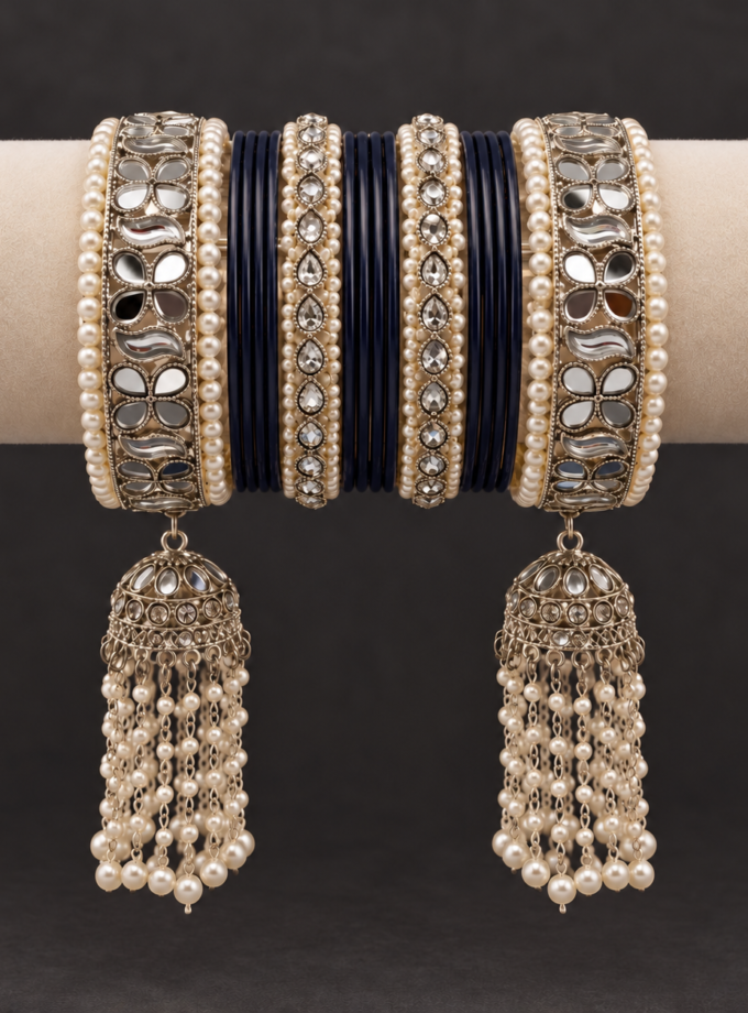 Chooriyaan set - navy blue 1654
