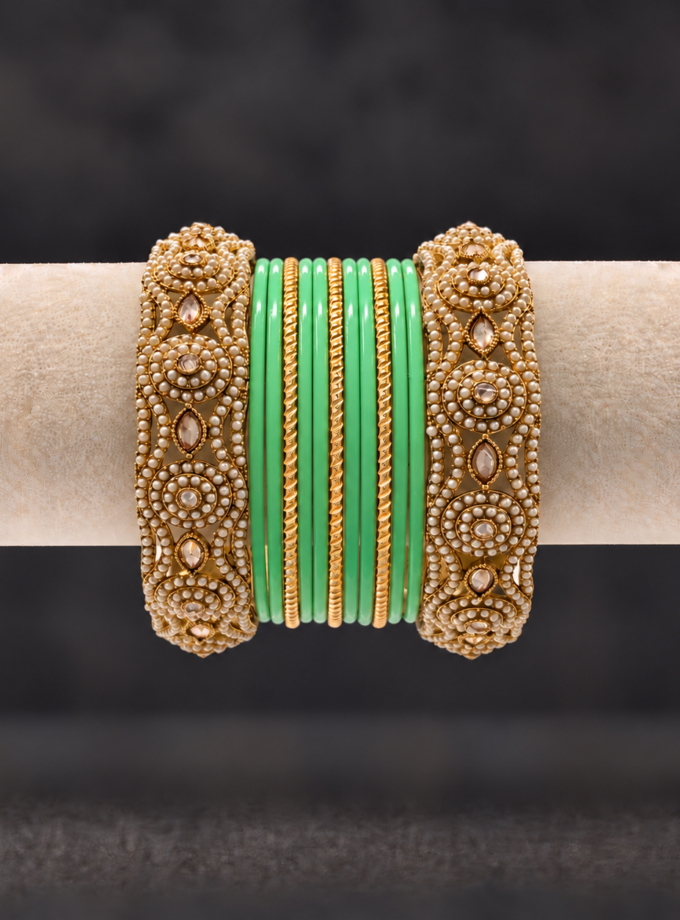 Chooriyaan set - mintgroen 1637