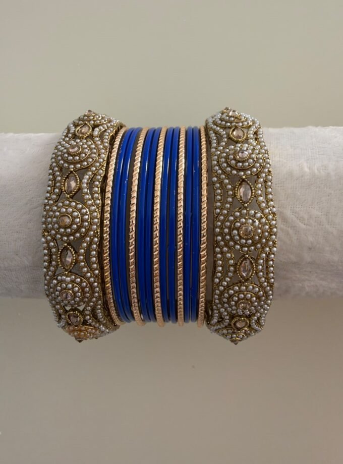 Chooriyaan set - royal blue 1619