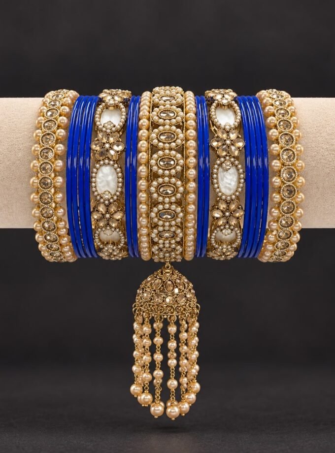 Chooriyaan set - royal blue 1631