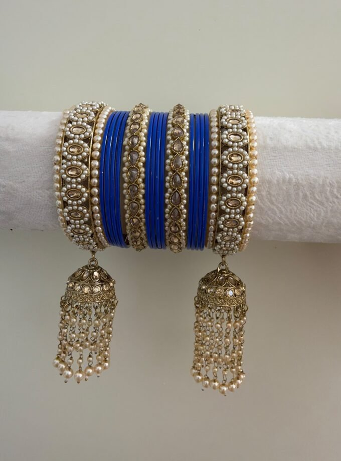 Chooriyaan set - royal blue 1624
