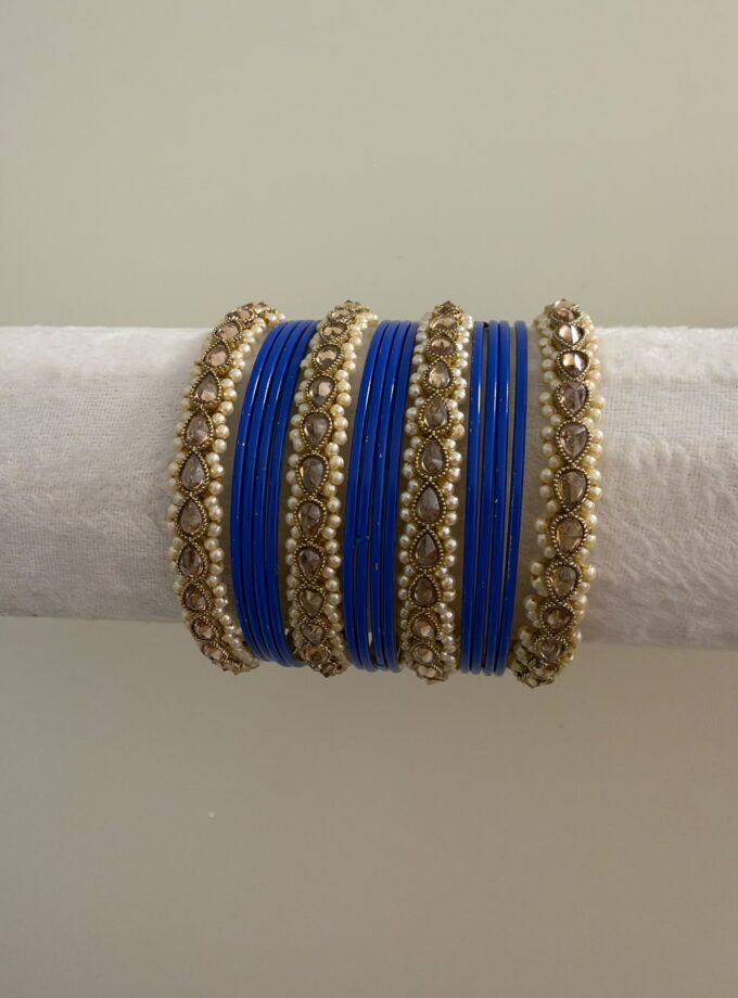 Chooriyaan set - royal blue 1626