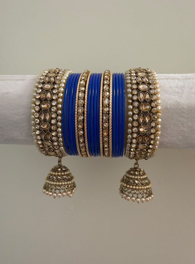 Chooriyaan set - royal blue 1625